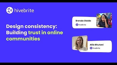 Design consistency: Building trust in online communities