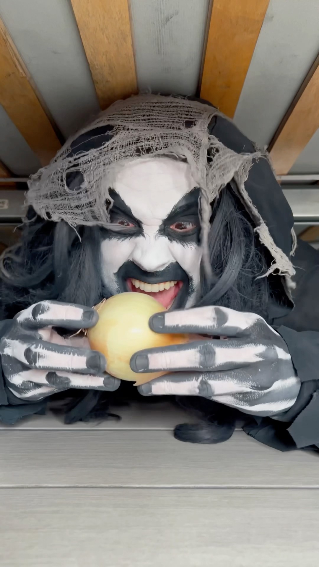 Monster eats onion ?? #shorts