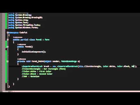 C# Tutorial - How To Make Gradient Background | How To Make Gradient ...