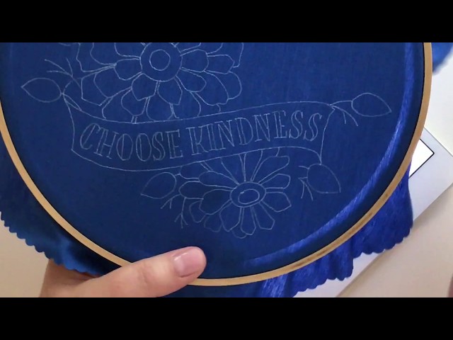 Wild Olive: how to transfer an embroidery pattern onto any fabric