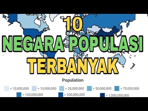 Video: 10 Negara Terbanyak Di Dunia