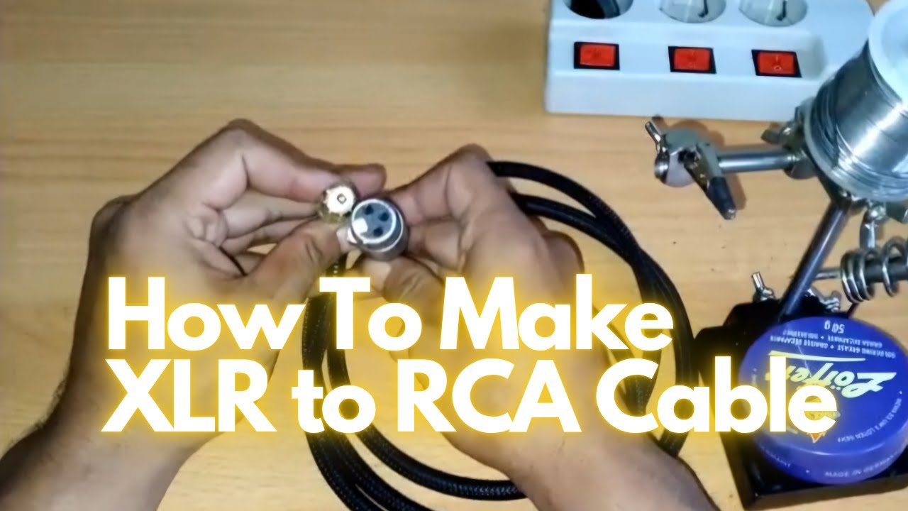 How to Make XLR to RCA Cable DIY XLR to RCA Connectors YouTube