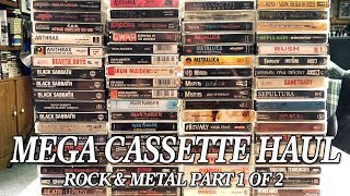 MEGA Rock & Metal Cassette Haul Pt.  1 of 2