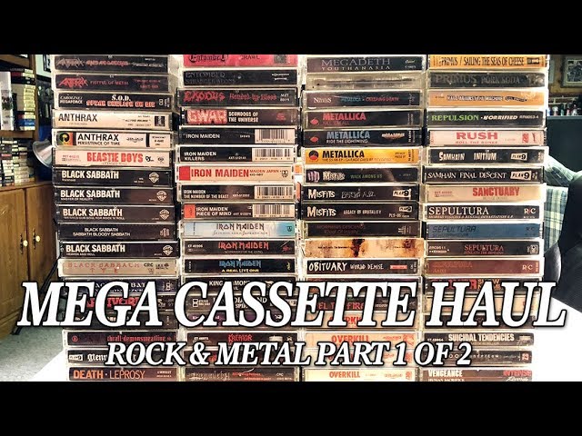 MEGA Rock & Metal Cassette Haul Pt. 1 of 2