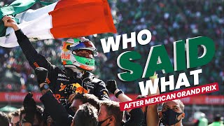 What The F1 Drivers Said After Mexican GP 2021?