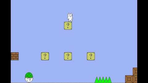 Syobon Action level 1 perfect run