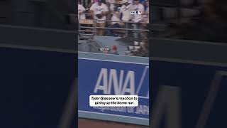 Tyler Glasnow's reaction to giving up a home run 🫣#mlb #ladodgers #tylerglasnow