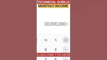 @TechnicalGuruji monthly income #shorts #youtube #technicalguruji #monthlyincome