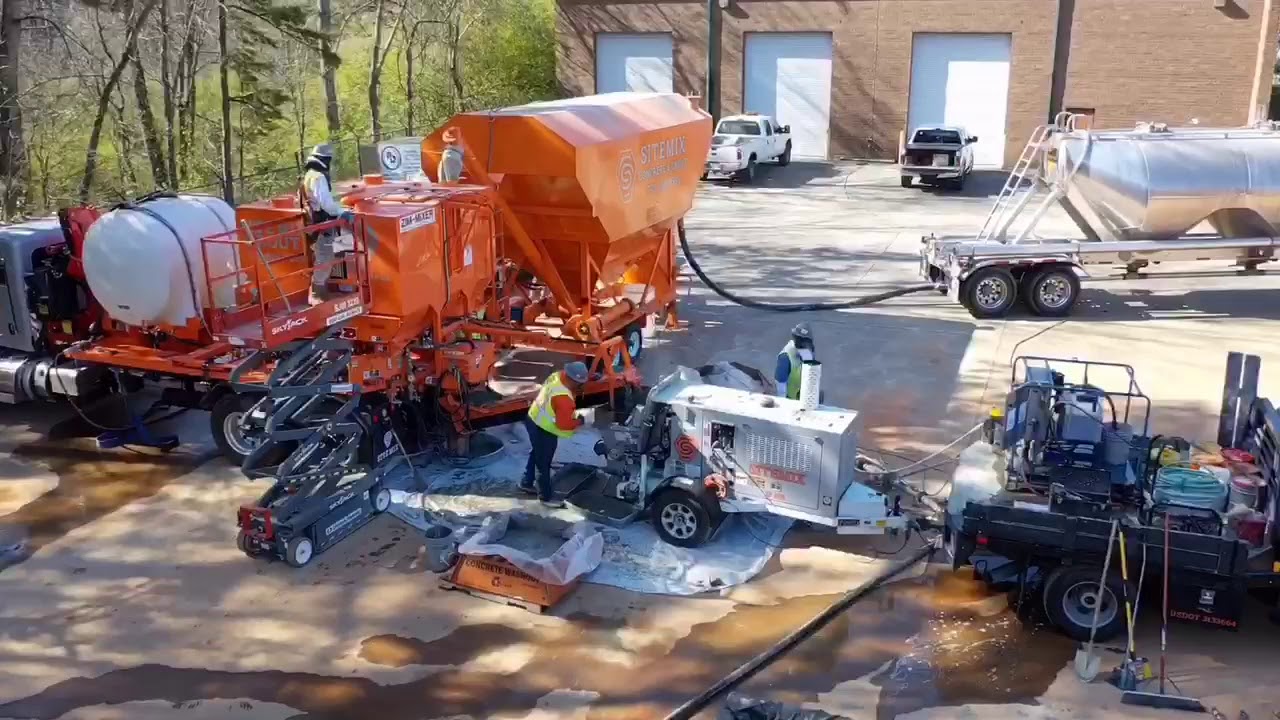 SiteMix Pressure Grouting LowDensity Cellular Concrete Pour YouTube