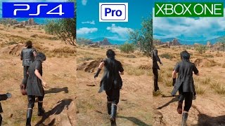 Final Fantasy XV | PS4 VS PS4 PRO VS XBOX ONE | GRAPHICS COMPARISON
