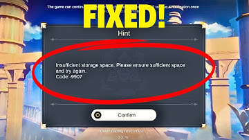 How To Fix Genshin Impact Insufficient Storage Space Problem on Android ৷ Fix Code:-9907 problem