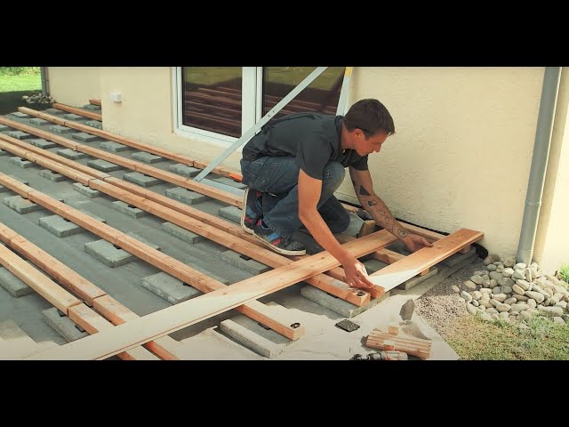 Construirea terasei din lemn