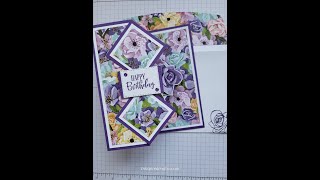 Z Fold Diamond Pop Up Fancy Fold Card