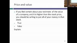 Session 18 (Val Undergrad): Valuing Declining, Financial Service and Emerging Market firms