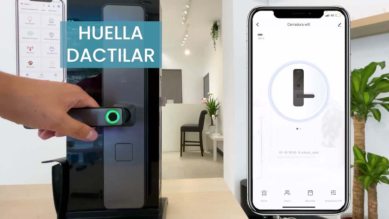 Cerradura Inteligente Wifi Controlada Por Voz Con Alexa Y/o Google