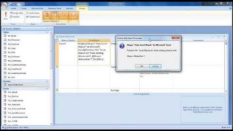 Cara Membuat Macro - Membuat Macro Export Data Ms Access ke Ms Excel