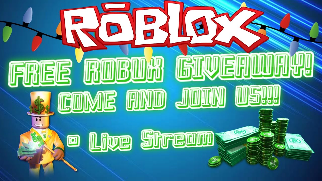 [Roblox: Live Stream] FREE ROBUX GIVEAWAY! COME AND JOIN US #RoadTo1k - 