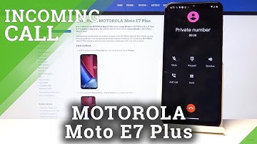 How Incoming Call Screen Look in Motorola Moto E7 Plus - Incoming Call Animation & Options