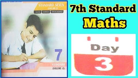 7th Standard Maths Day - 3 Worksheet Bridge Course Module Answers
