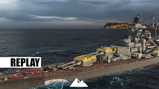 BISMARCK, die Bürde der Sekundärartillerie!  - World of Warships | [Replay] [Deutsch] [60fps]