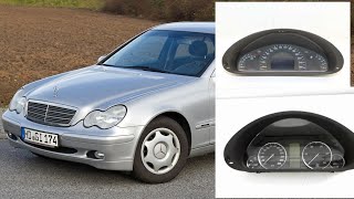 تركيب طابلو 2006 لسيارة 2001 في سيارة مرسيدس w203  نتيجة رائعة