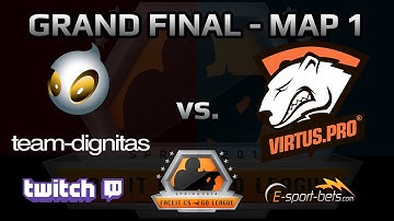 Dignitas vs. Virtus Pro - GRAND FINAL MAP 1 PART 2 - CS:GO Spring League Playoffs