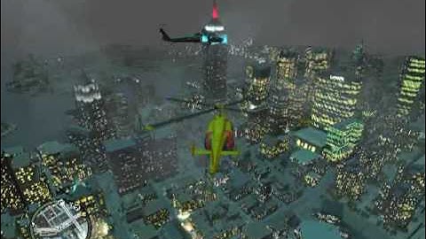 GTA IV: How To Force A Police Helicopter To Land (Annihilator Crash)