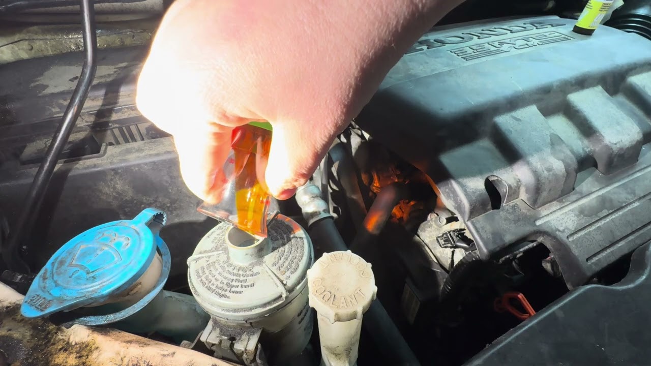 Finding a Power Steering Leak Using UV Dye.