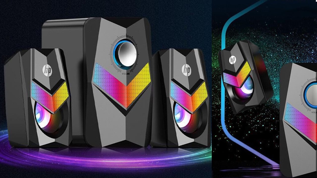 Speaker 3 Original Za HP Zenye RGB Light Na Mdundo Mzuri