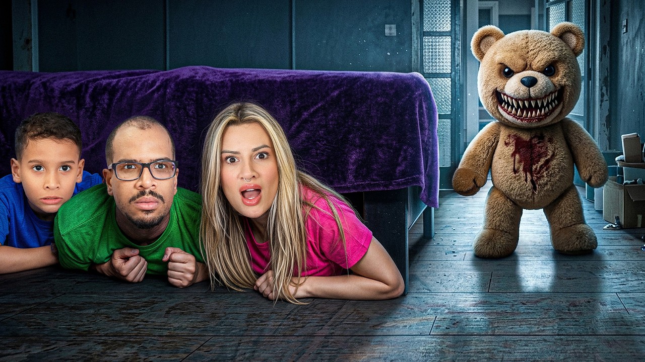 MEU URSO DE PELÚCIA GANHOU VIDA À NOITE... Medo!