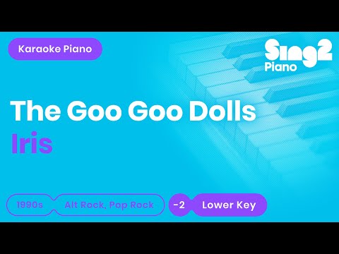 The Goo Goo Dolls - Iris (Lower Key) Karaoke Piano