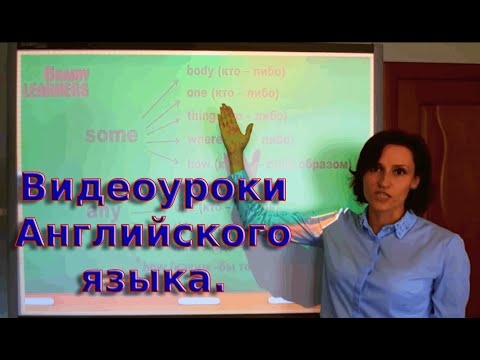 Уроки Английского языка. Неопределенные местоимения и их производные.