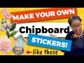 Easy sticker making technique  no cutting machine needed