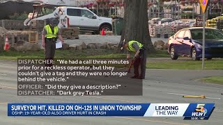 Troopers identify surveyor hit by car, killed in Clermont County; driver hospitalized