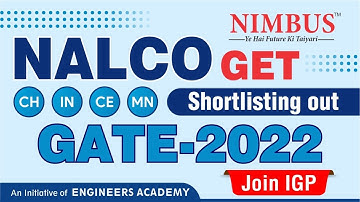 NALCO GET Shortlist Out Through GATE 2022 | NALCO GET Interview Guidance & Preparation | Join IGP