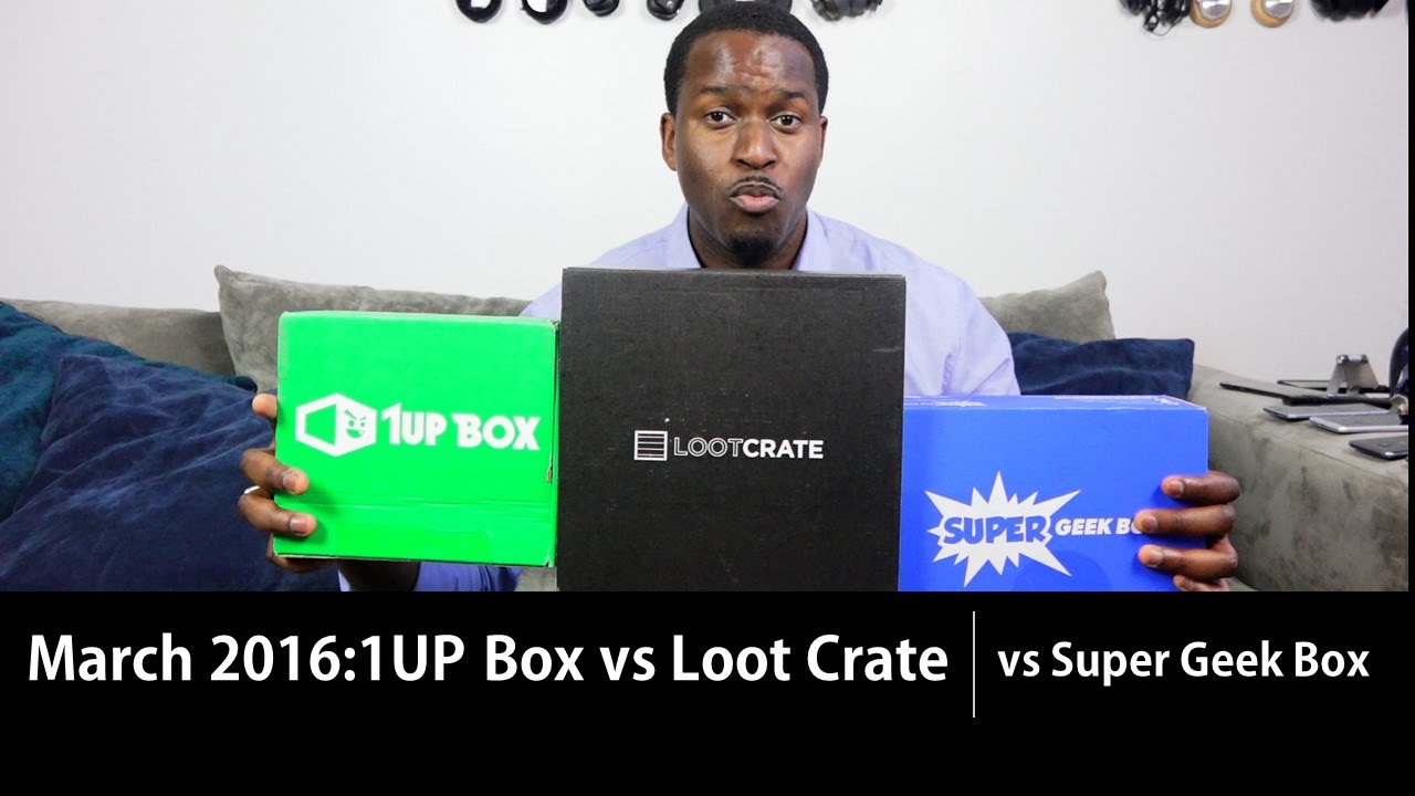 May 2016: 1UP Box vs Loot Crate vs Super Geek Box