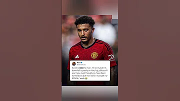 JADON SANCHO S 350K A WEEK DEMAND Soccer Football Manchesterunited 