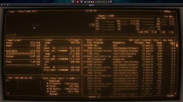 bpytop parrot os cool retro terminal