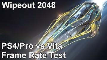 Wipeout 2048 PS Vita vs PS4 vs PS4 Pro Frame Rate Test (Omega Collection)