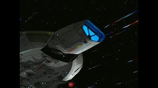 U.s.s. Defiant At Warp - Closeup View