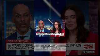 dumbahh CNN reporter lady glazing Trump's mid AI