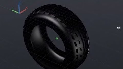 How to make 3D Tire using AutoCAD