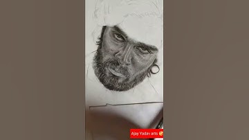 Pushparaj# Allu Arjun drawing sketch hyper realistic ✍✍✍#shorts##