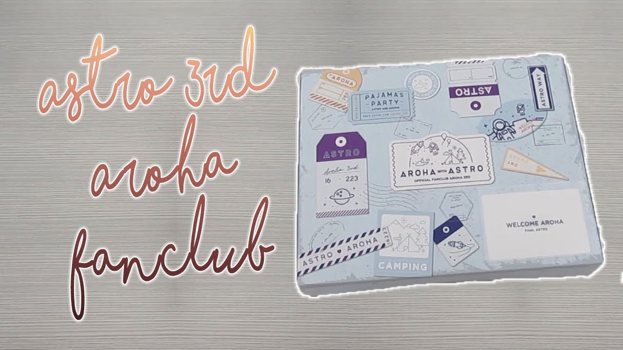 UNBOXING] ASTRO 3RD AROHA FANCLUB + SHIONLE PHOTOCARDS (ITA) - YouTube