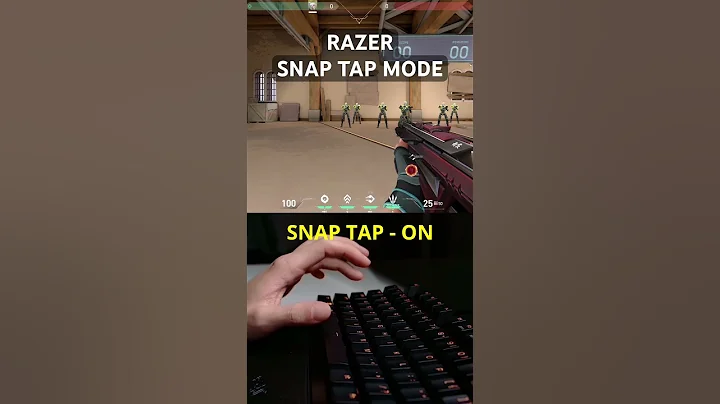 Razer’s new Snap Tap Mode Update #gaming #valorant #huntsmanv3pro #keyboard #razer