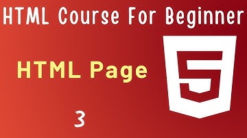 First HTML Page - #3 HTML 5 Tutorial for Beginners