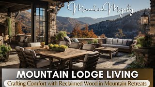 Rustic Elegance: Discover the Cozy Elegance of Mountain Lodge Charm with Reclaimed Wood Designs