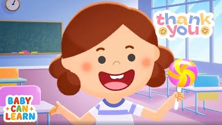 Learn to Say Thank You | Cute English Educational Song for Kids screenshot 5