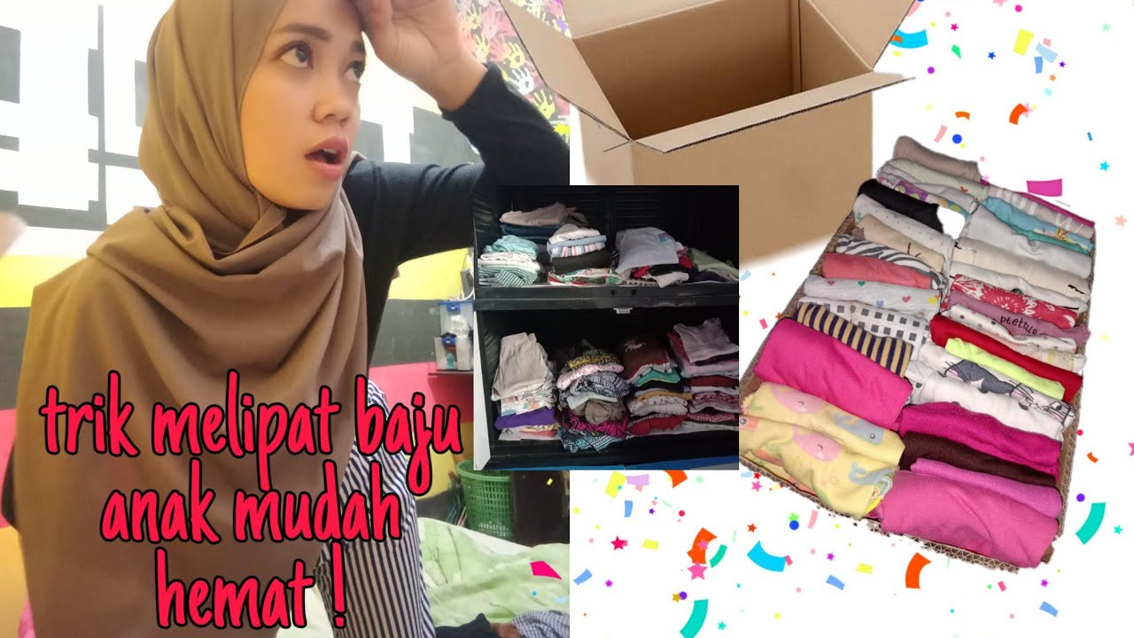  CARA  MERAPIHKAN LEMARI  ANAK  MELIPAT BAJU ANAK  YouTube