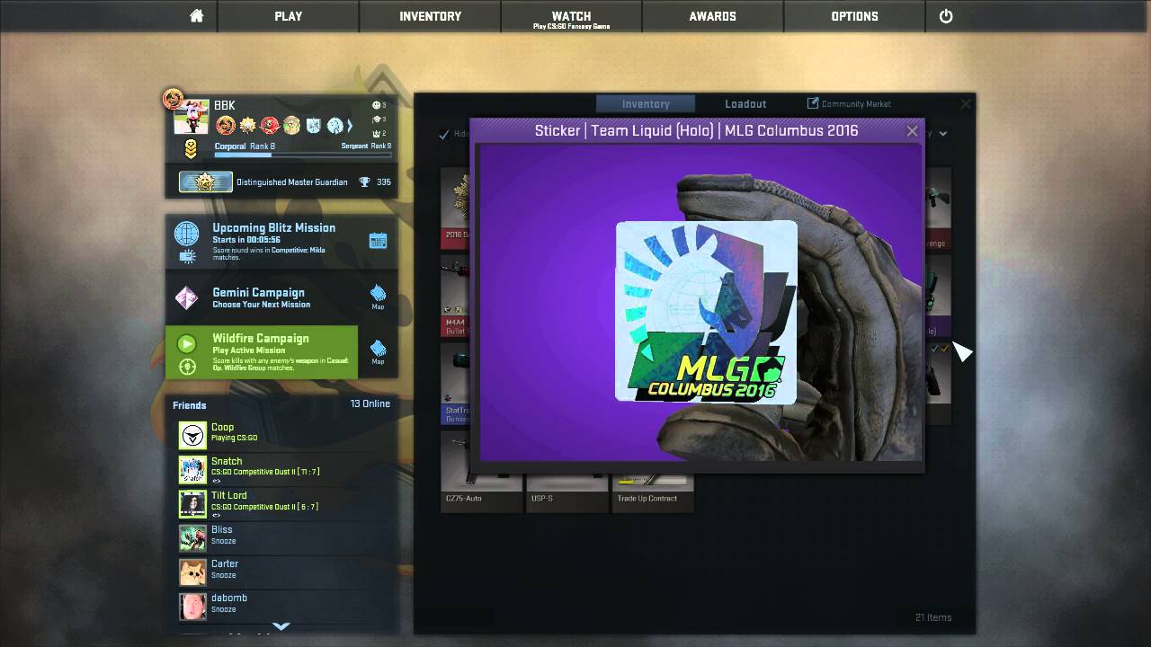 MLG Columbus CSGO Team Liquid Holo Sticker YouTube